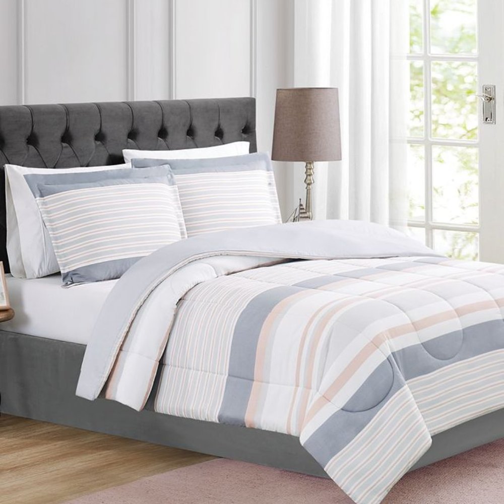 Grace 2-Pc. Reversible Stripe Multi Twin